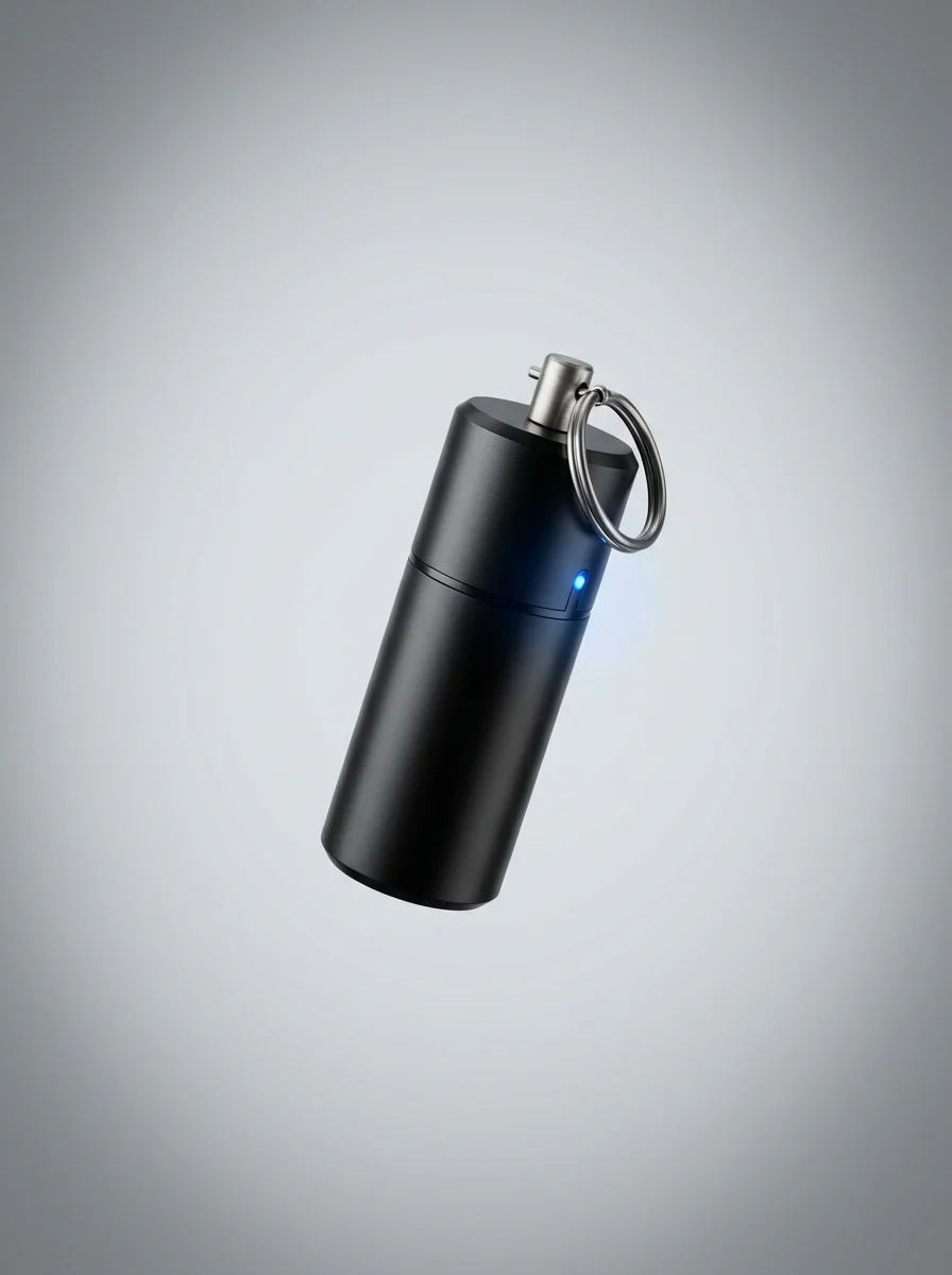 Personal alarm manufacturer product with 130 dB decibel callout