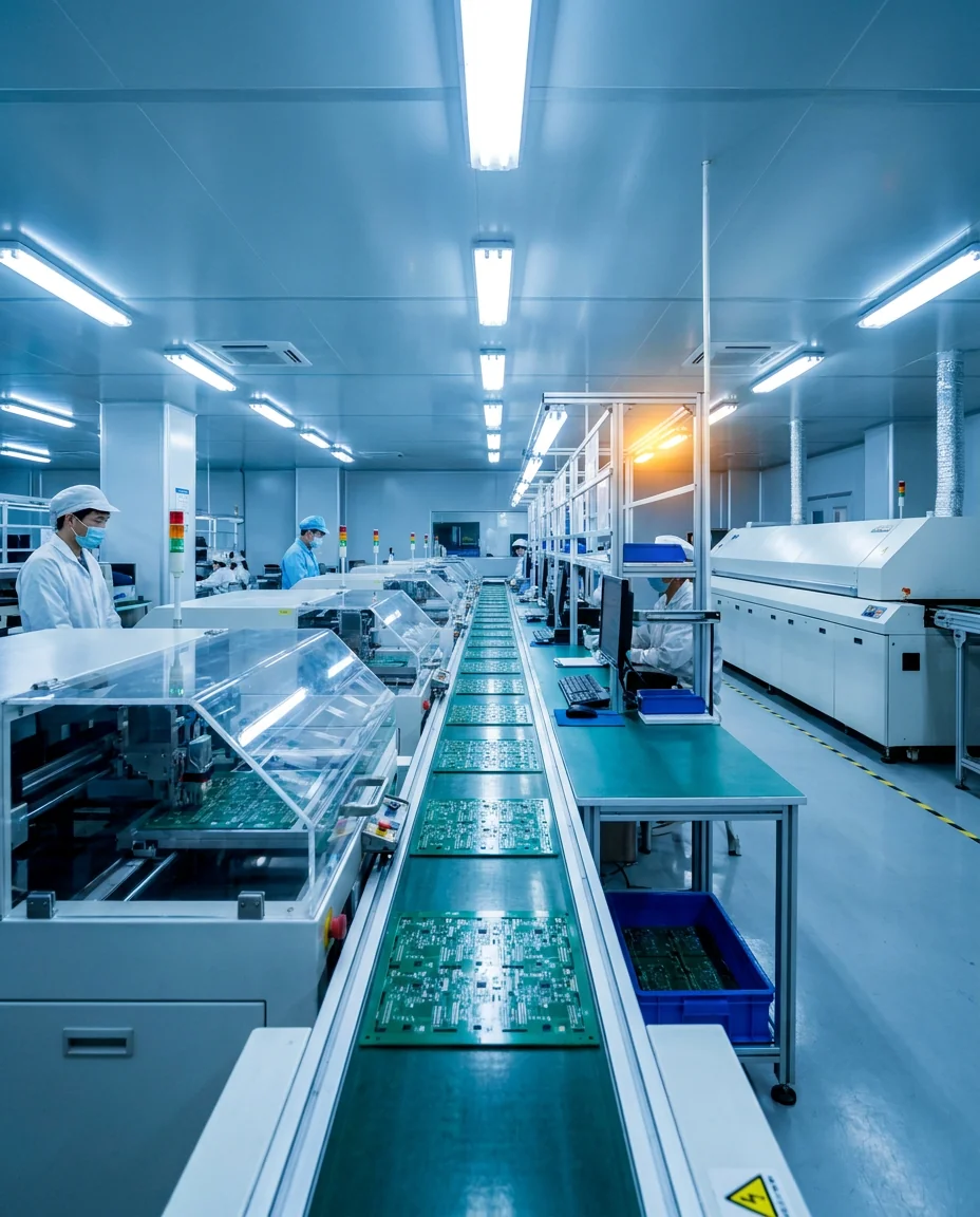 In-house SMT placement line